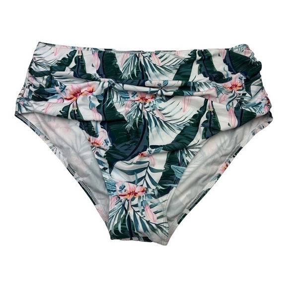Summer Mae High Waist Tropical Bikini Bottom Size 2XL - Picture 3 of 6